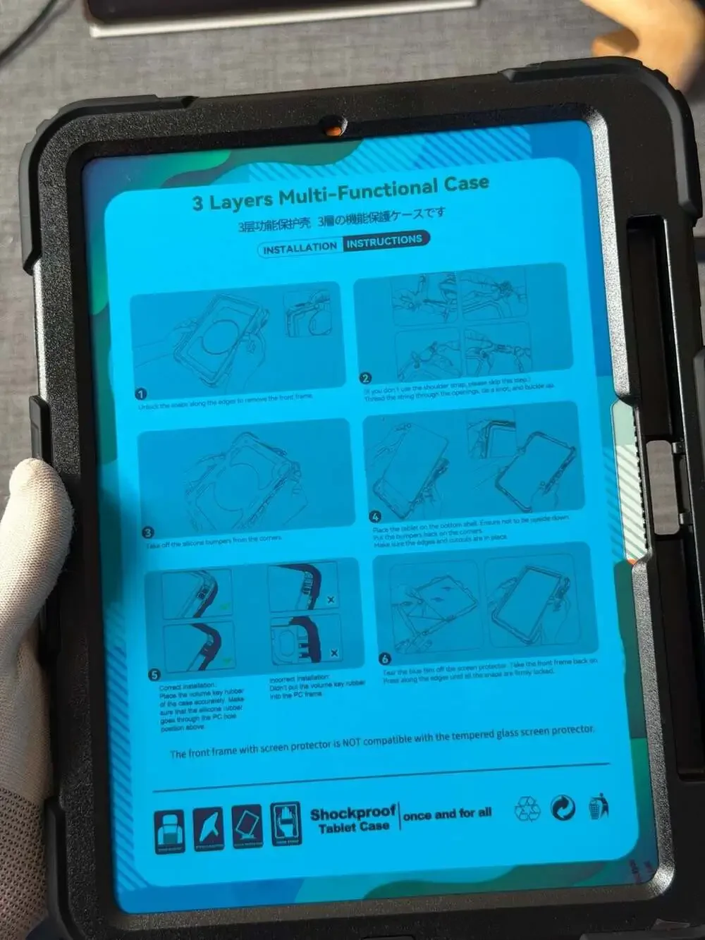 SEYMAC Shockproof Rugged Case for iPad Pro 11-inch (2024 Release)